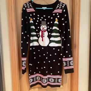 Winter ugly sweater dress